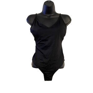 H&M Black Swimsuit One piece Adjustable Straps Size M Women’s Beach Lounge Swim